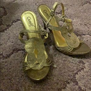 Gold heels